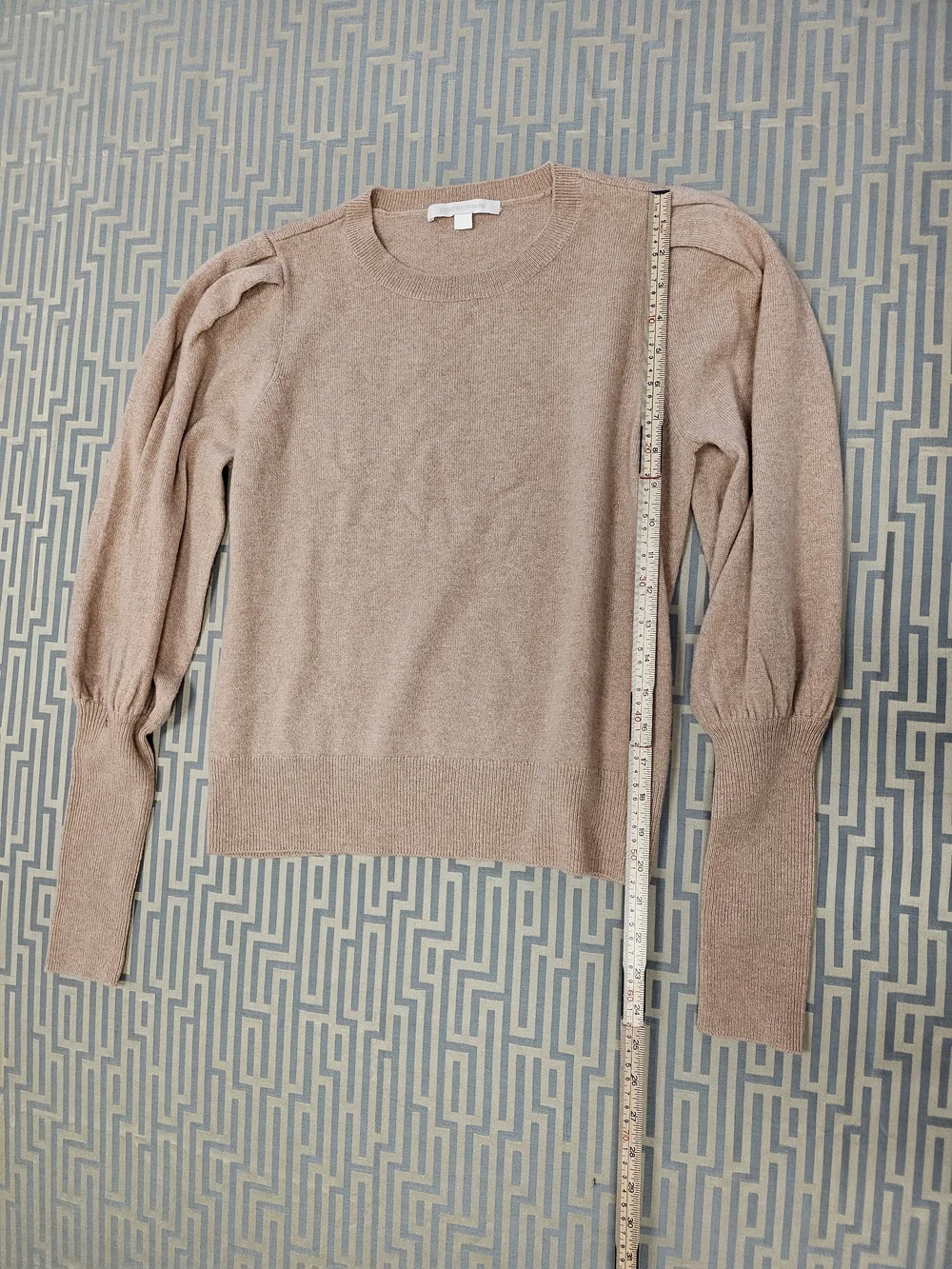 Jonathan Simkhai Peach Crewneck Sweater 100% Cashmere